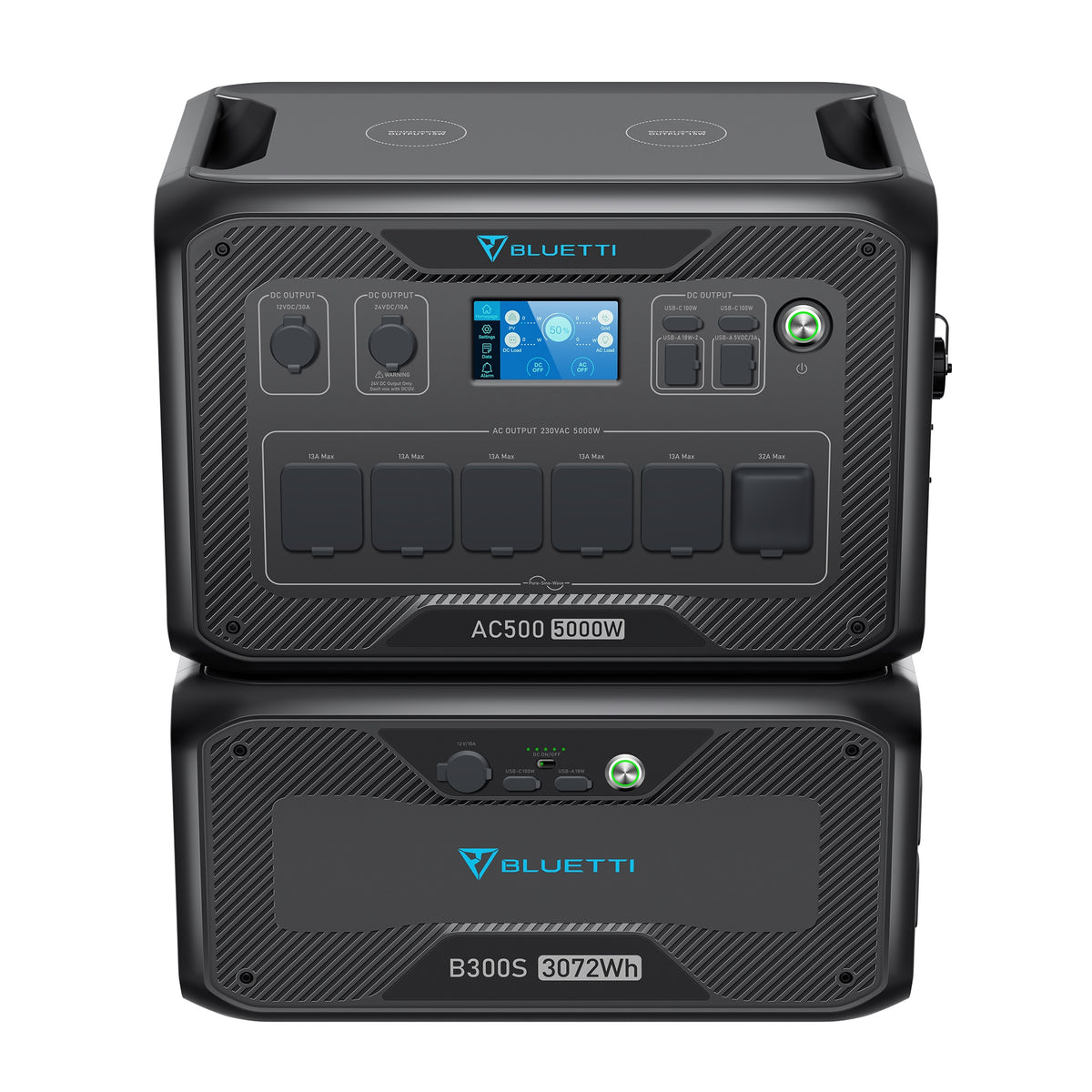 BLUETTI AC500+B300S Home Power Bank | 5,000 Wh 3,072 Wh