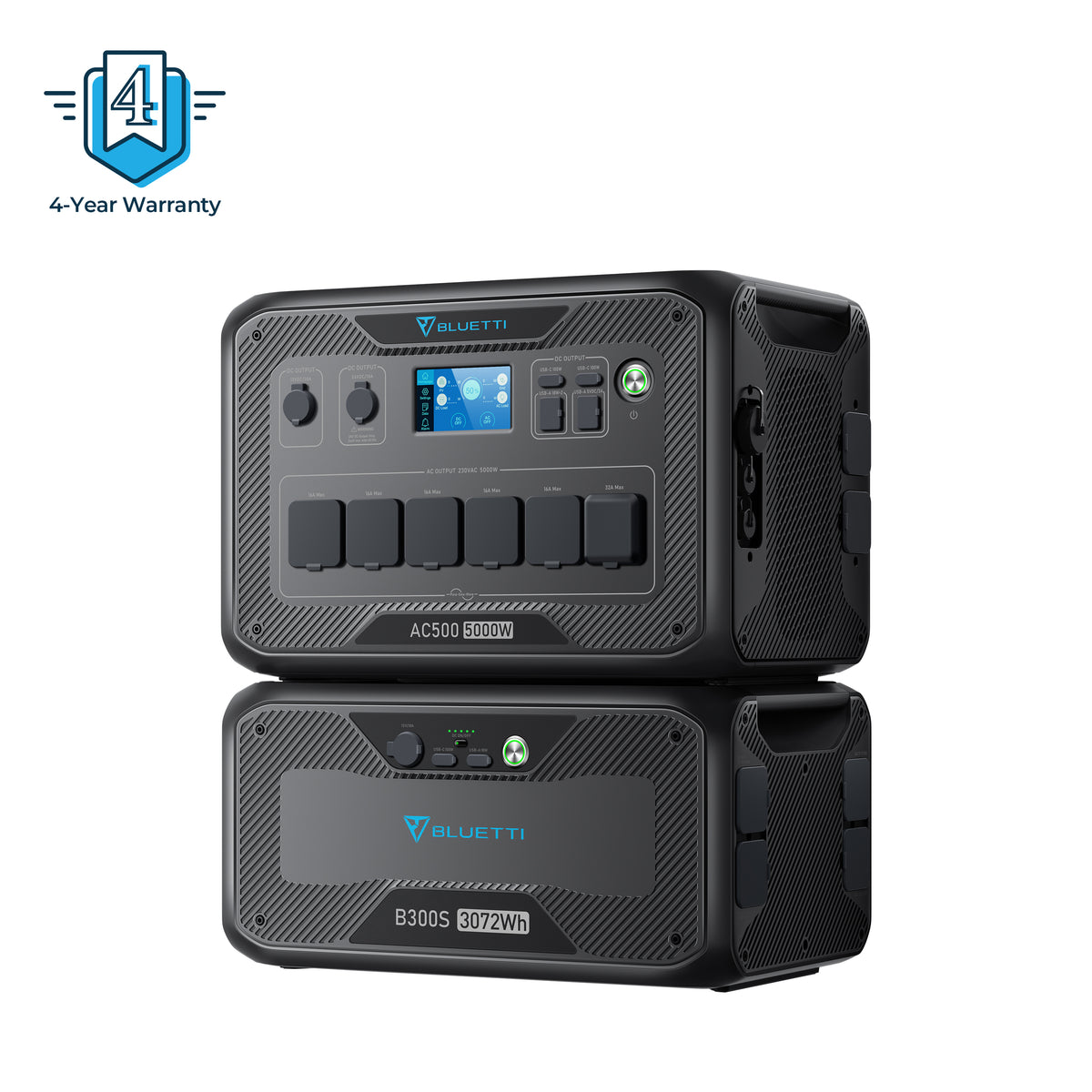 BLUETTI AC500+B300S Home Power Bank | 5,000 Wh 3,072 Wh