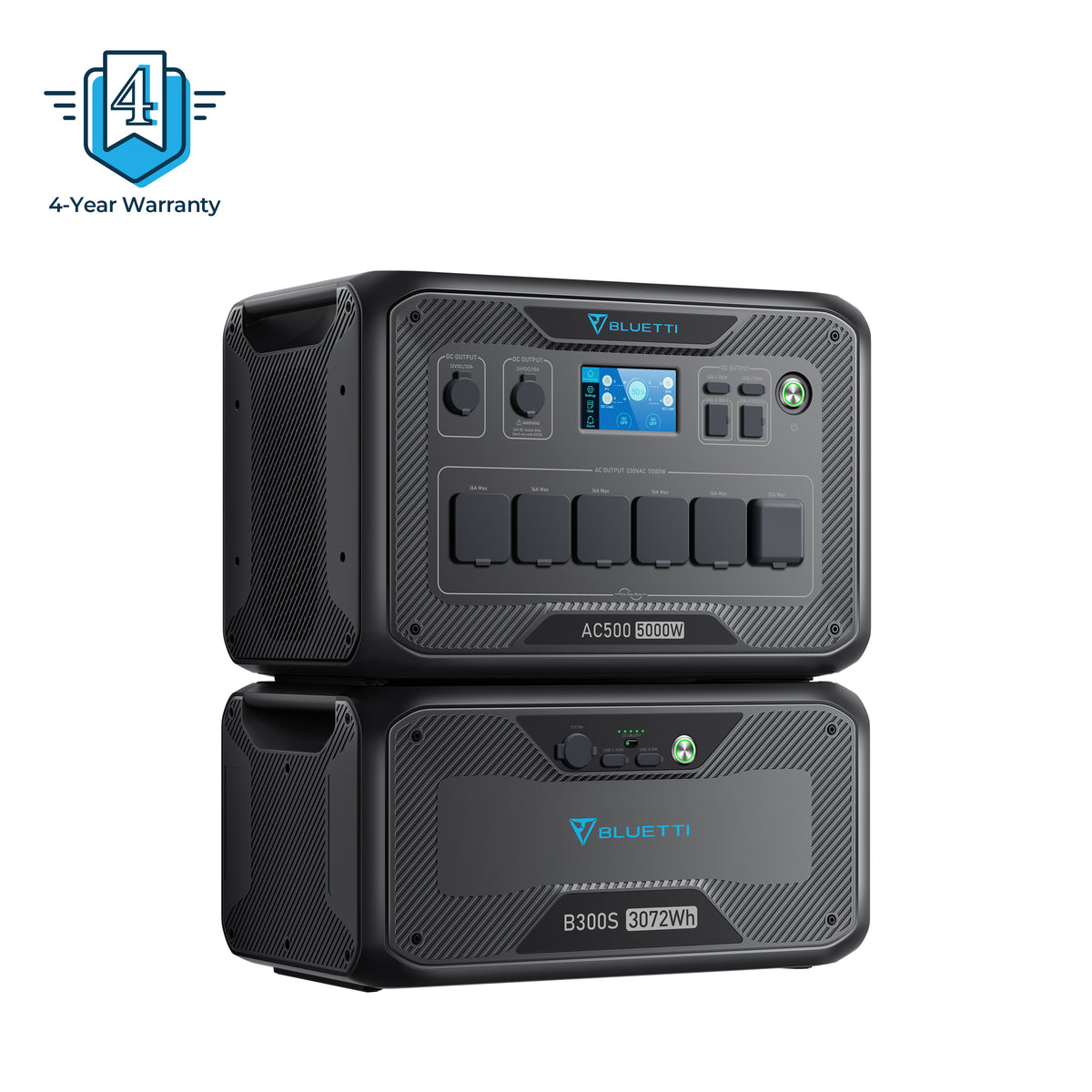 BLUETTI AC500+B300S Home Power Bank | 5,000 Wh 3,072 Wh