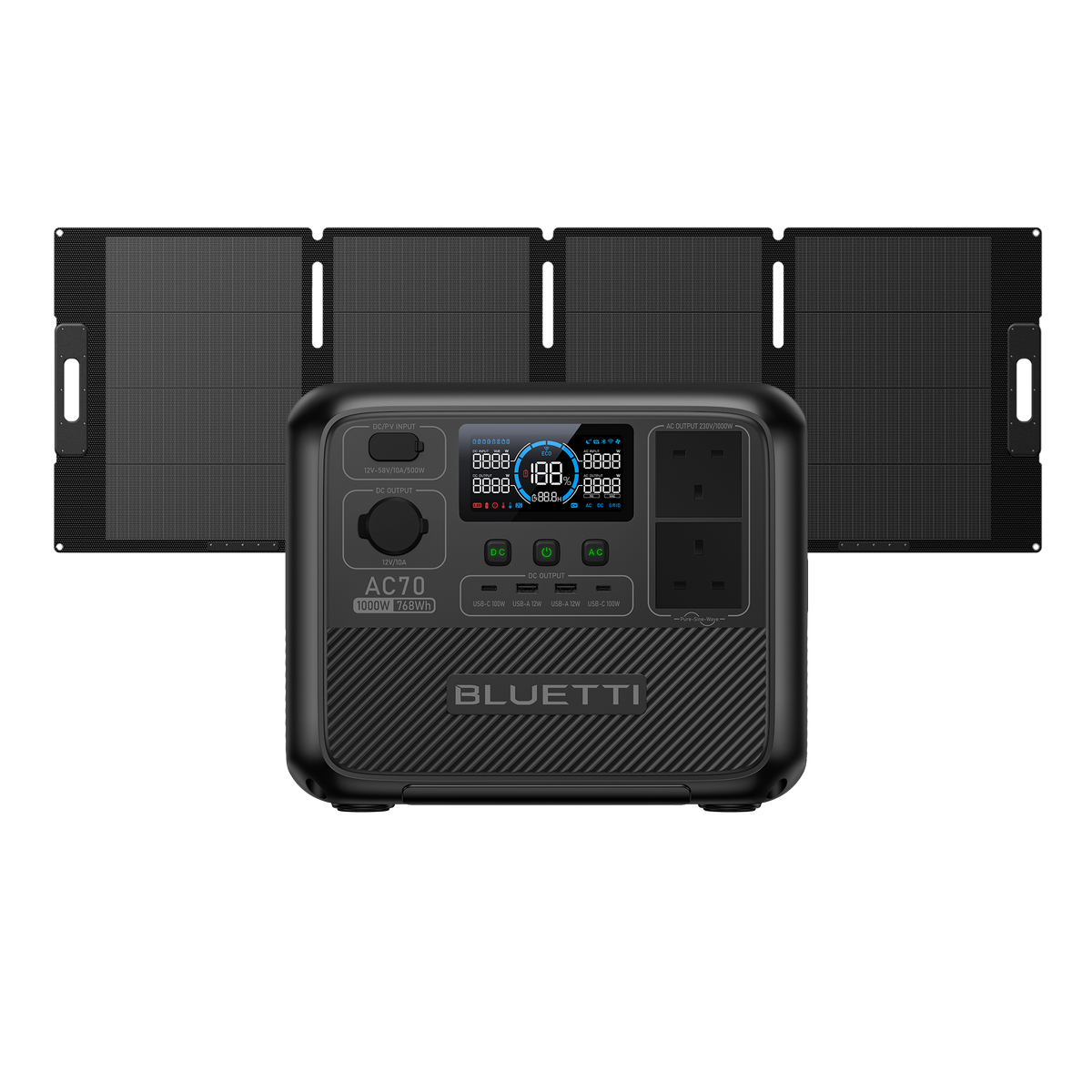 محطة الطاقة المحمولة BLUETTI AC70  | 1,000W 768Wh