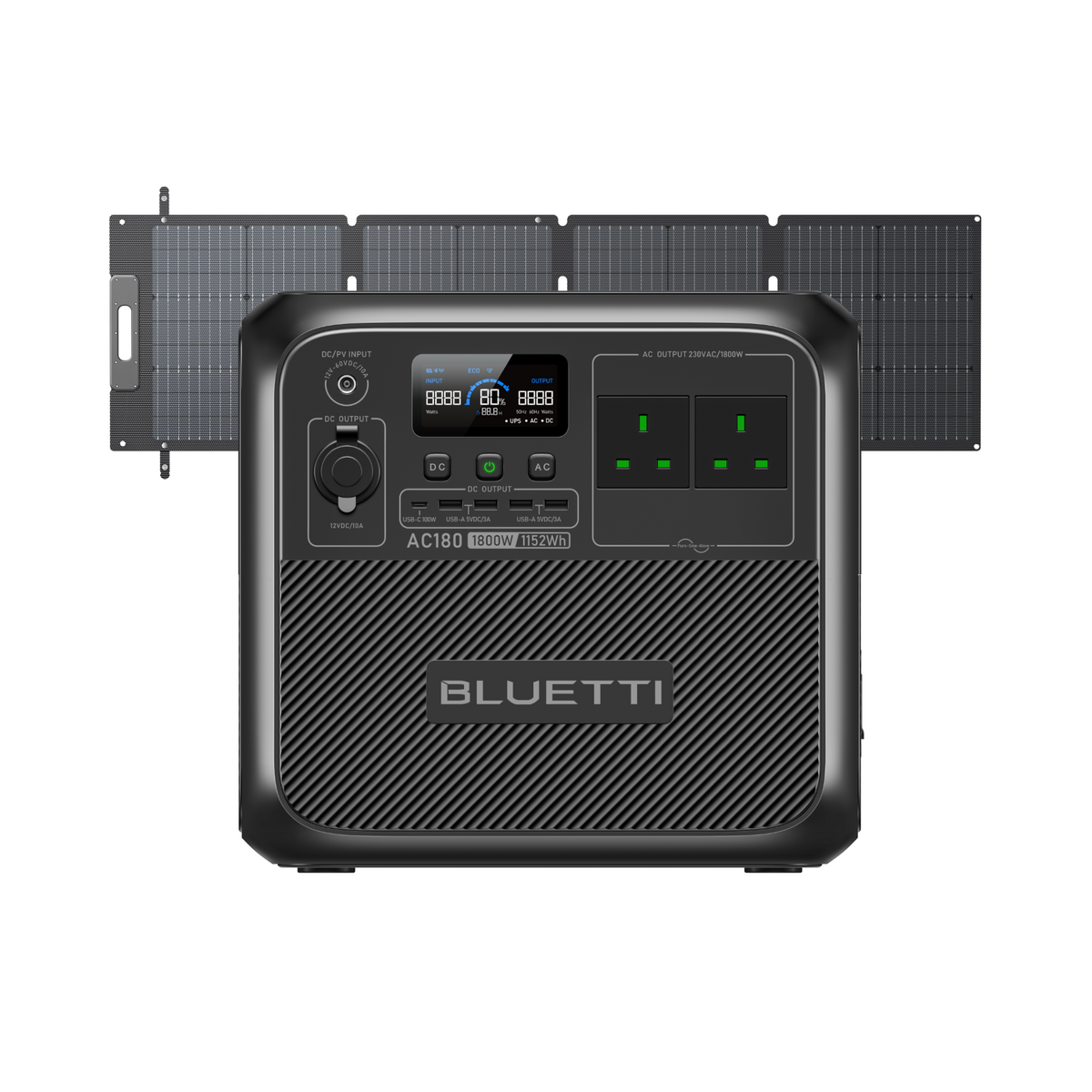 محطة الطاقة المحمولة BLUETTI AC180 | 1,800W 1,152Wh