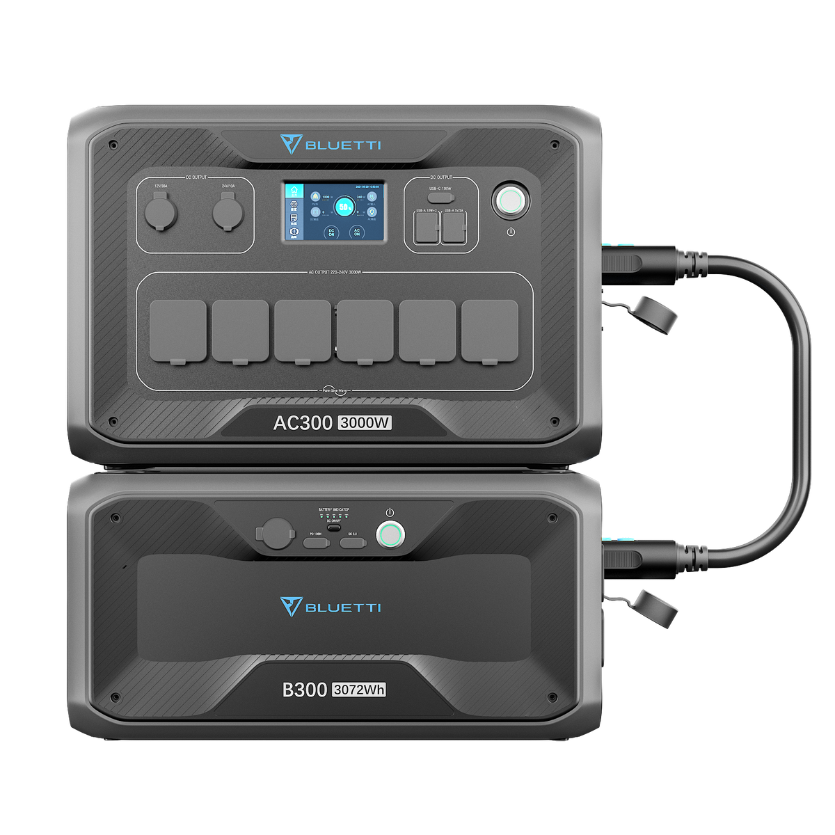 BLUETTI AC300 + B300 بطارية احتياطية للمنزل| 3,000 واط 3,072 واط ساعة