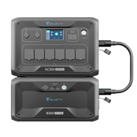 BLUETTI AC300 + B300 بطارية احتياطية للمنزل| 3,000 واط 3,072 واط ساعة