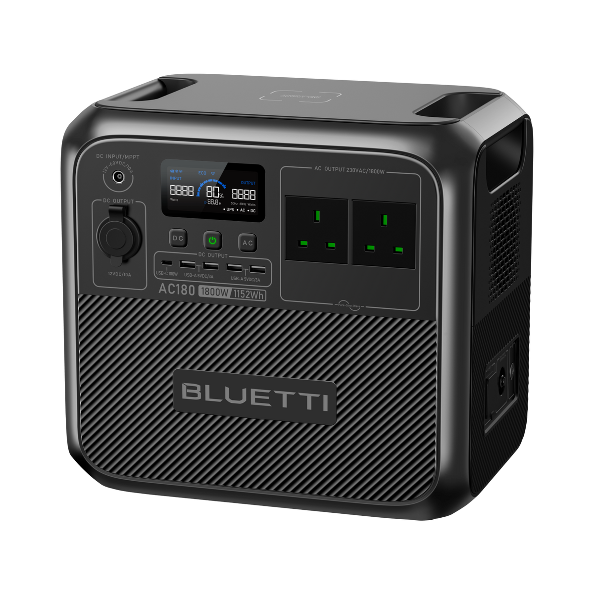 محطة الطاقة المحمولة BLUETTI AC180 | 1,800W 1,152Wh