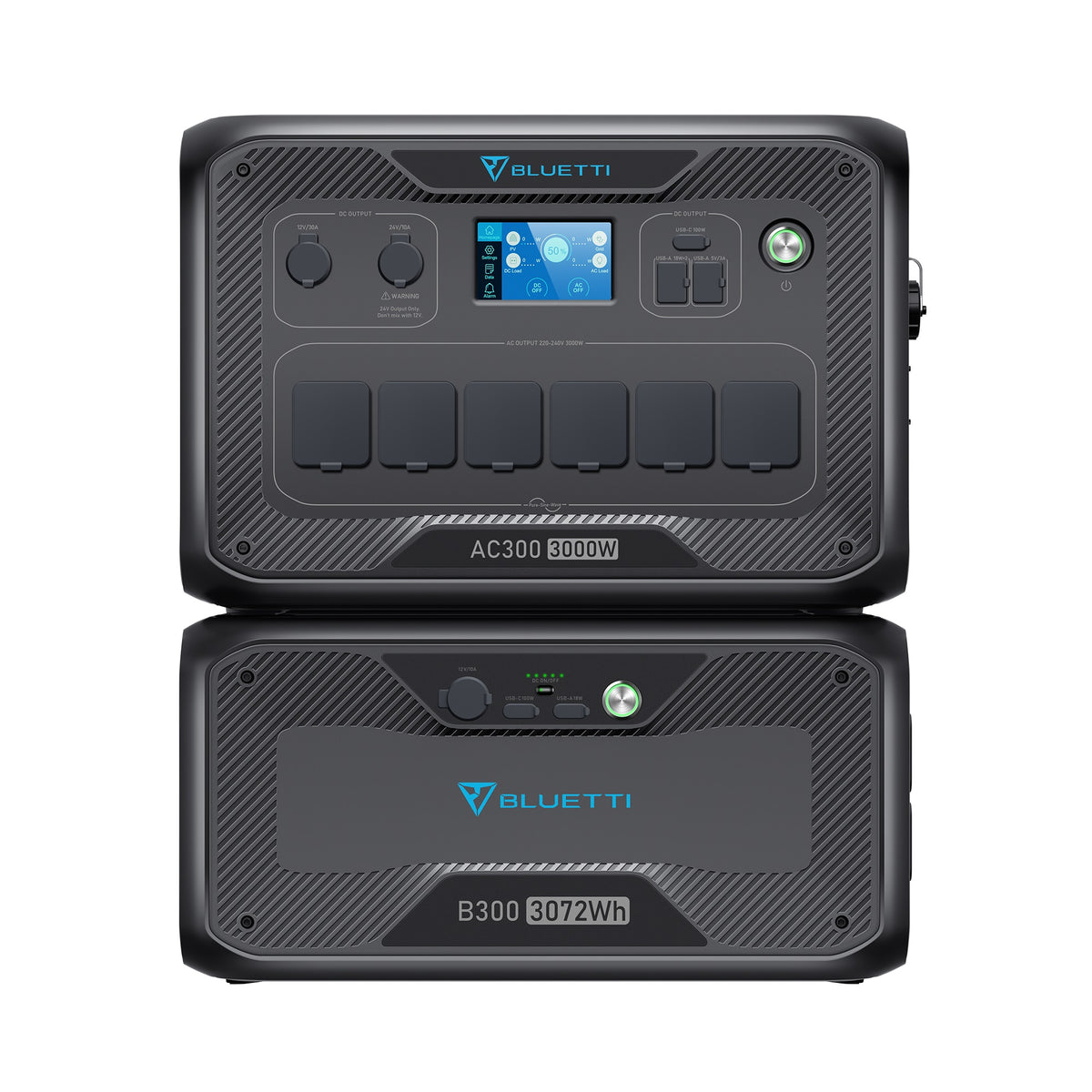 BLUETTI AC300 + B300 بطارية احتياطية للمنزل| 3,000 واط 3,072 واط ساعة
