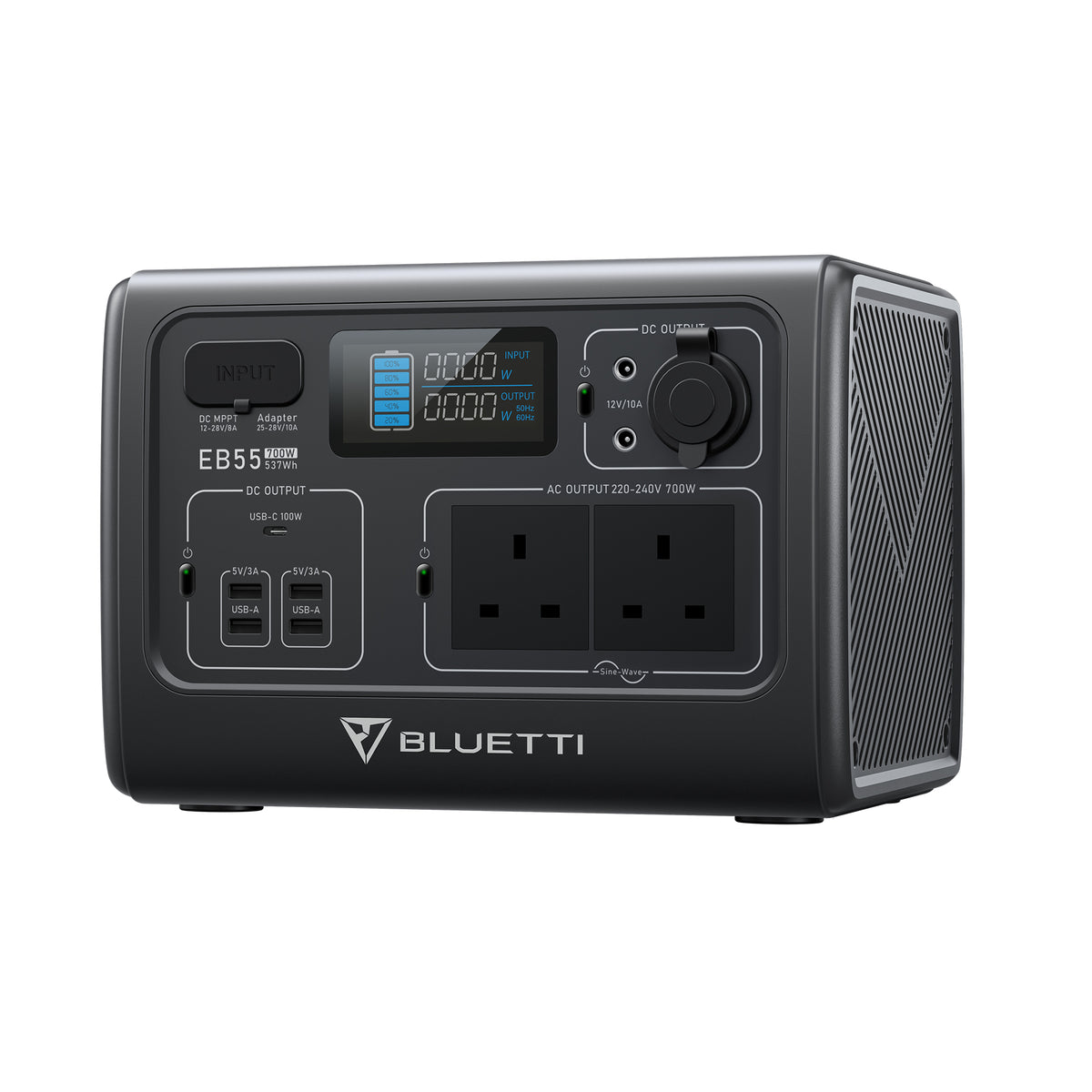 BLUETTI EB55 Portable Power Station | 700W 537Wh