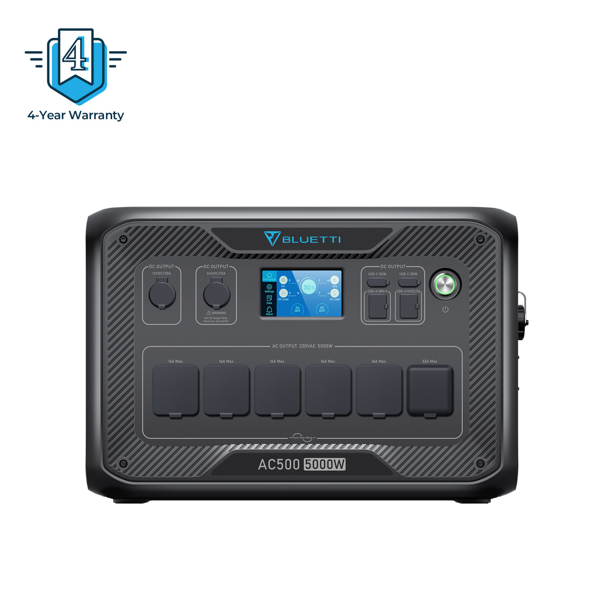 BLUETTI AC500+B300S بطارية احتياطية للمنزل | 5,000 واط 3,072 واط ساعة