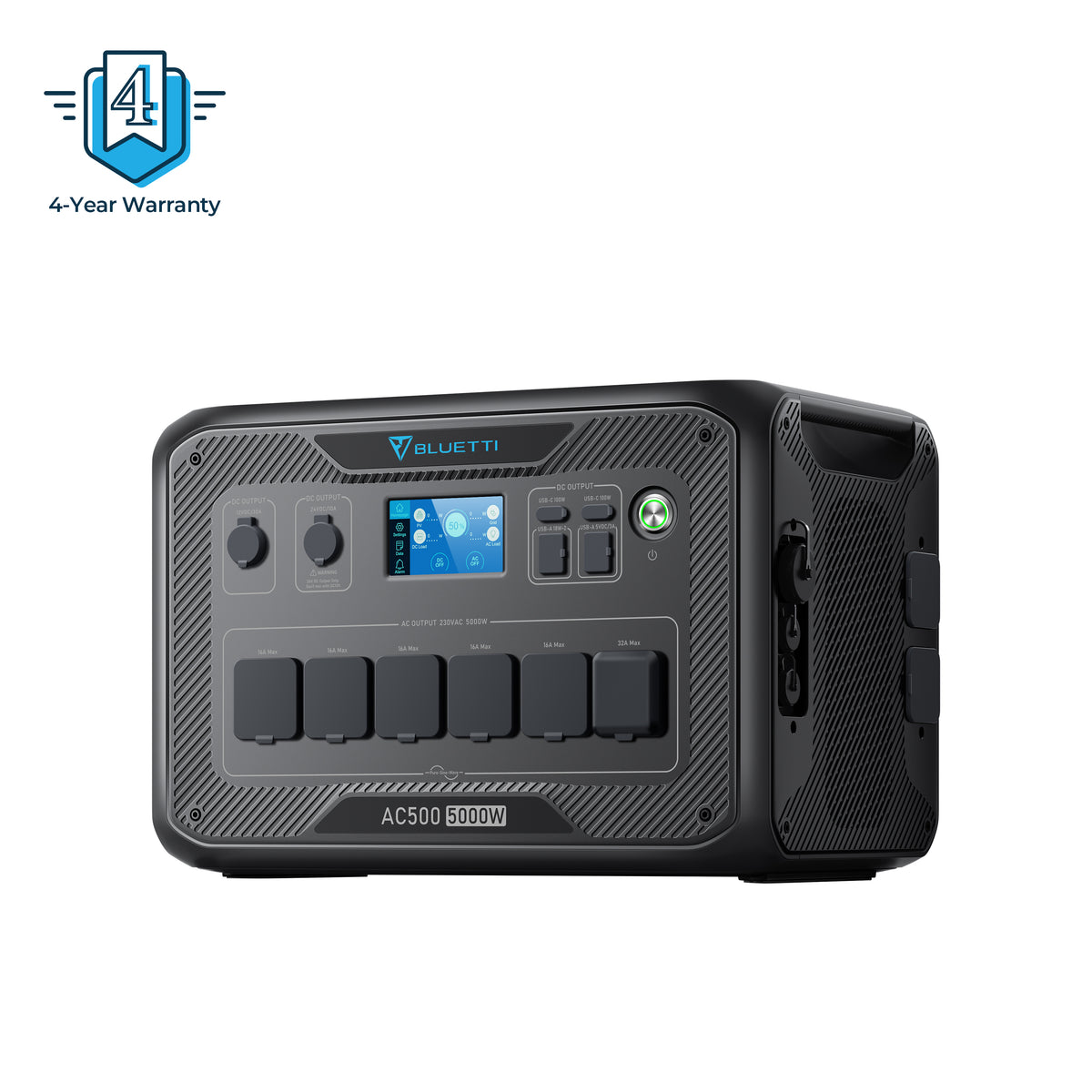 BLUETTI AC500+B300S بطارية احتياطية للمنزل | 5,000 واط 3,072 واط ساعة