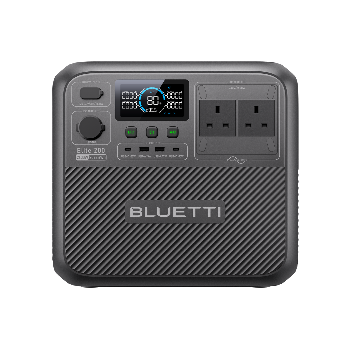 BLUETTI Elite 200 V2 Portable Power Station | 2,073.6Wh 2,600W