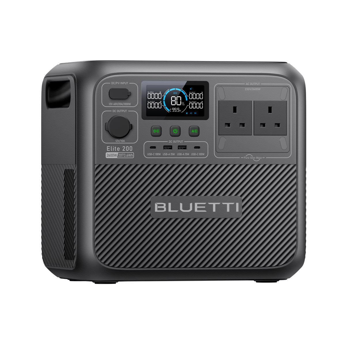 BLUETTI Elite 200 V2 Portable Power Station | 2,073.6Wh 2,600W