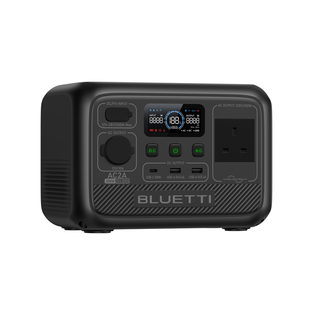 محطة الطاقة المحمولة BLUETTI AC2A | 300W 204Wh