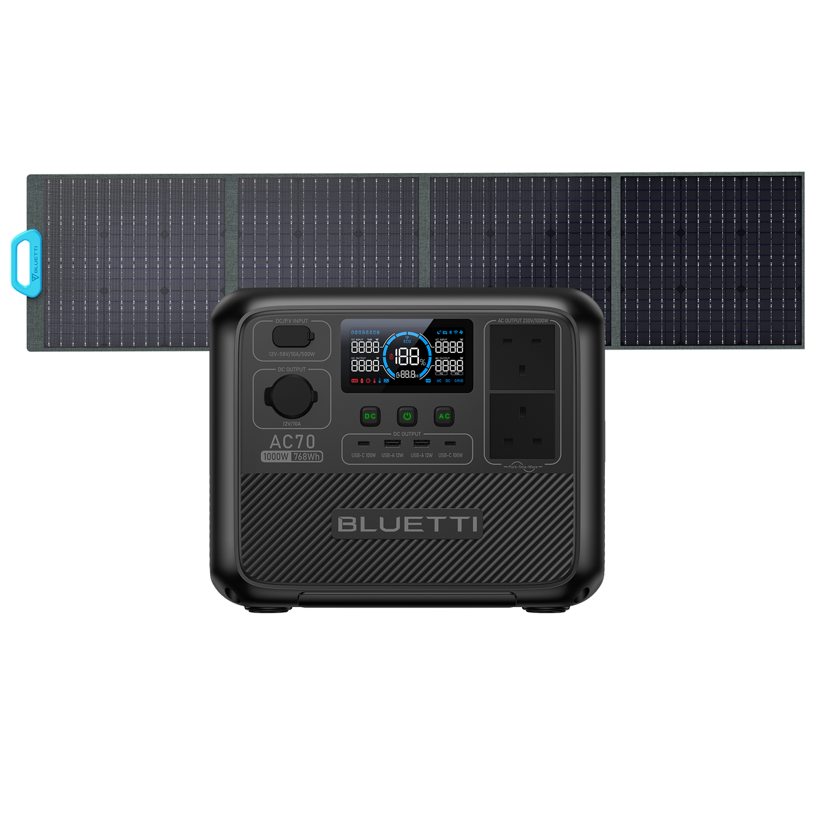 محطة الطاقة المحمولة BLUETTI AC70  | 1,000W 768Wh